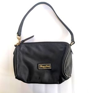 Dooney & Bourke Black with Pink Interior Nylon Shoulder Bag